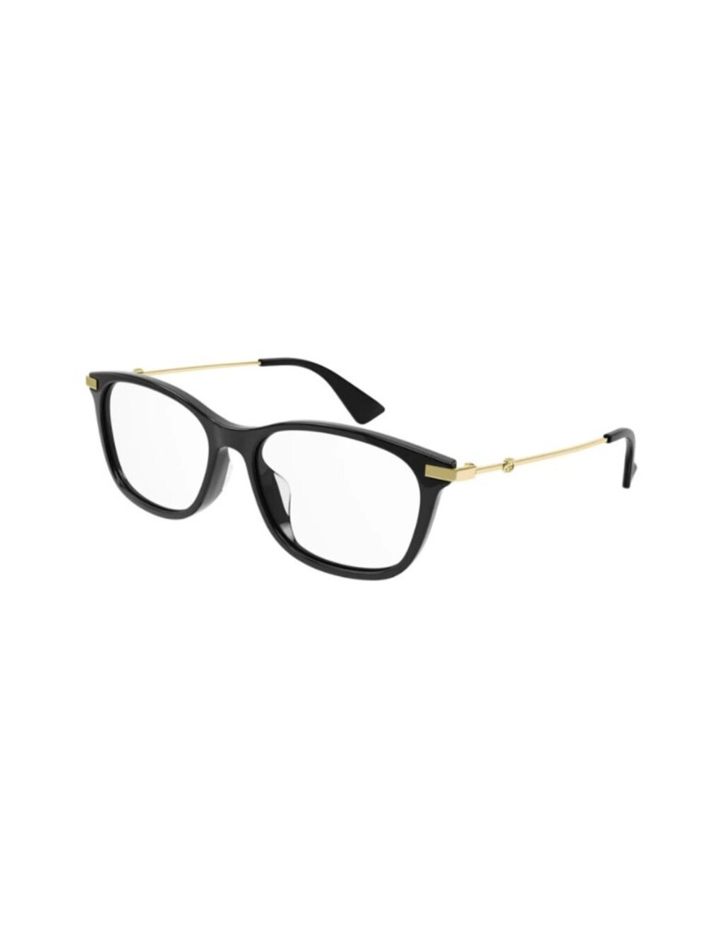 GUCCI GG1061OA 001 Rectangular Squared Black Gold 54 mm Women's Eyeglasses